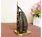 Decorative Metallic Burj Al Arab Tower Gold and Black Home Decor Showpieces