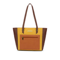 Caprese Jelly Medium Tote Bag for Women with Comfortable Straps | Stylish Shoulder and Handheld Bag | Fits Upto 16 Inch Laptop | Multi-Compartment Design for Work, Travel, Shopping (Chocolate Brown)