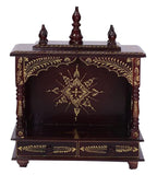 Jodhpur Handicrafts MDF Wood Home Temple Temple Pooja Cupboard for Home Pooja Mandir for Home Big Size 6 Feet (18 inch x 9 inch x 22 inch, Brown)