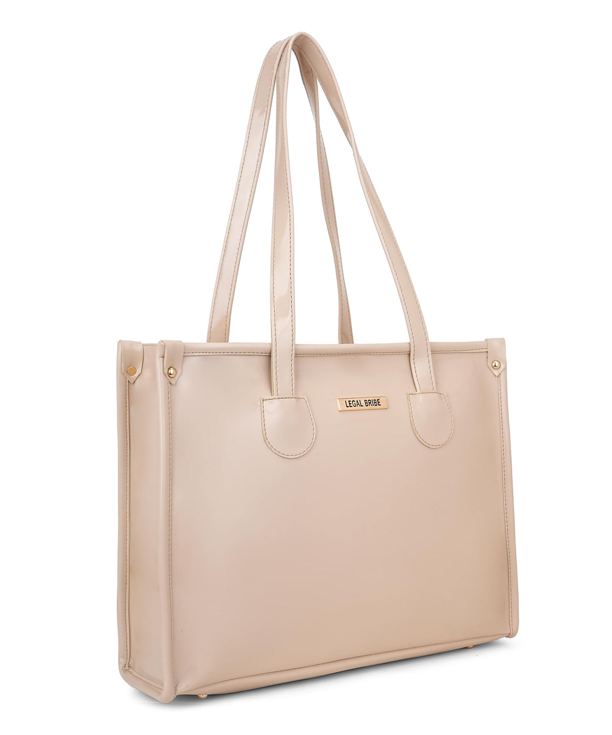 LEGAL BRIBE Textured Tote bag (Glossy Beige)