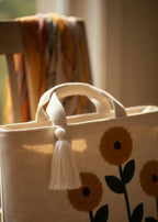 OLL OO LA LA BEAUTY Canvas Tote Bag for Women | Tote Bag | Pinterest Shoulder Bag | Cotton Shoulder Bag | Boho Tote Bags | Casual Daily Use Handbag for Office, College, Shopping & Travel - DGSN-03