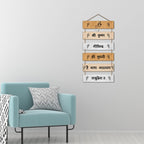 Artvibes Shri Krishna Govind Hare Murari Mantra Printed Wooden Wall Hanging For Positivity | Spiritual Decor | Livng Room | Home Decor | Wall Illustrations | Religious Wall Art | Gift Items (WH_3267N)