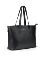 Aquatan Saffinao Tote Bag for Women | PU Leather Classic Handbag for Daily, Office & Formal Use | Spacious, Stylish & Durable Shoulder Bag - Black