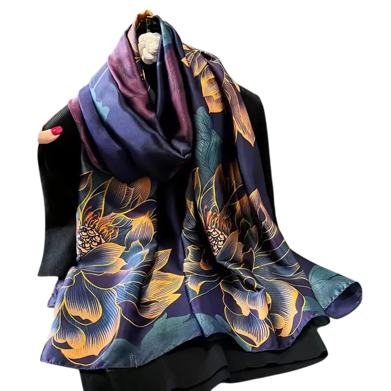 SWANKY Silk Stoles For Women Stylish Latest, Scarf for ladies & Girls, Head Neck Scarves, duppatta for girls (Multi)