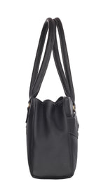 Fostelo Women's Maria Satchel Tote Handbag for Women | Ladies Purse | Stylish Shoulder Bag | Gift For Women | Black