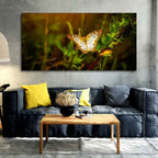 VIBECRAFTS Canvas Paintings for Living Room Drawing Room Beautiful Butterfly in Forest Premium Canvas Wall Painting Fitted With Wooden Frame for Home | Office | Gift (PTVCH_2328)