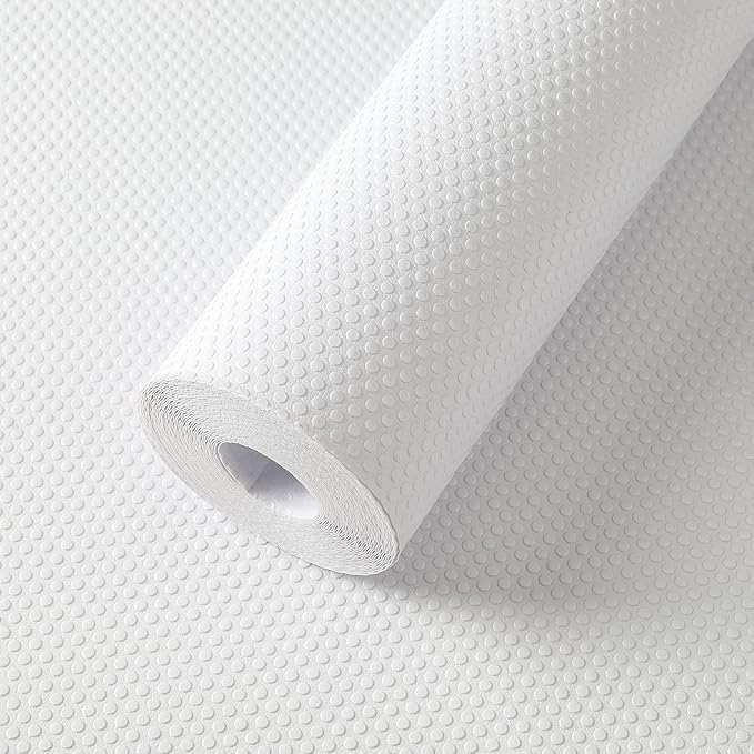 ElastPro(50 cm X 5 m) FrostyWhite EVA, Anti Slip Mat/Sheet for Fridge, Kitchen, Drawer, Shelf Liner (RoundDots Texture FrostyWhite) Kafalo