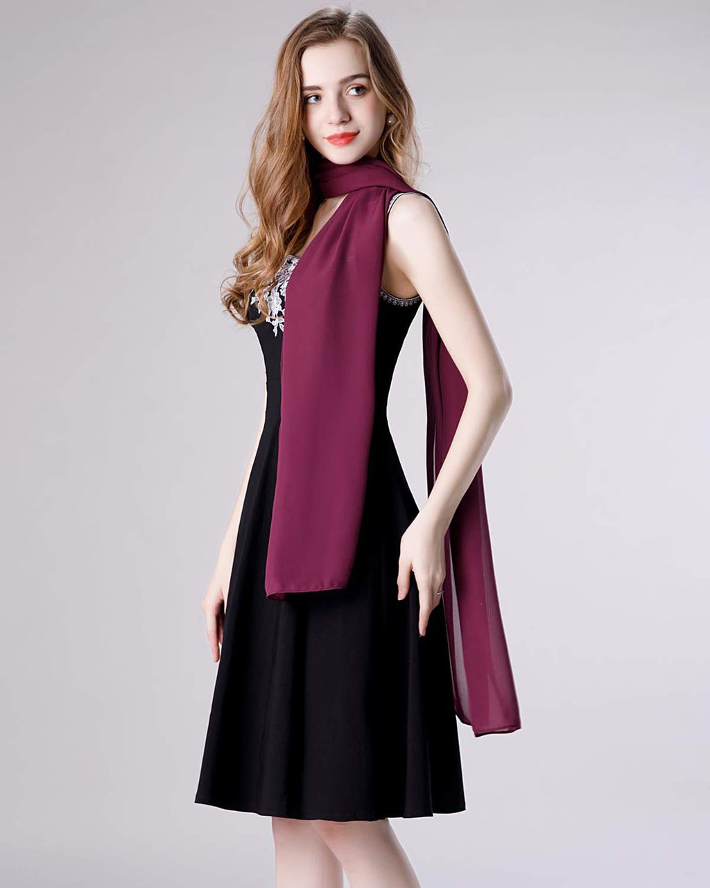 Soft Chiffon Scarve Shawls Wraps for Dresses Women Accessories