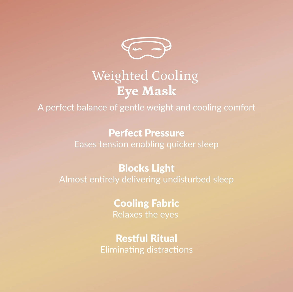 Kinavu Living Grey Dawn Natural Mustard Seed Weighted Eye Mask