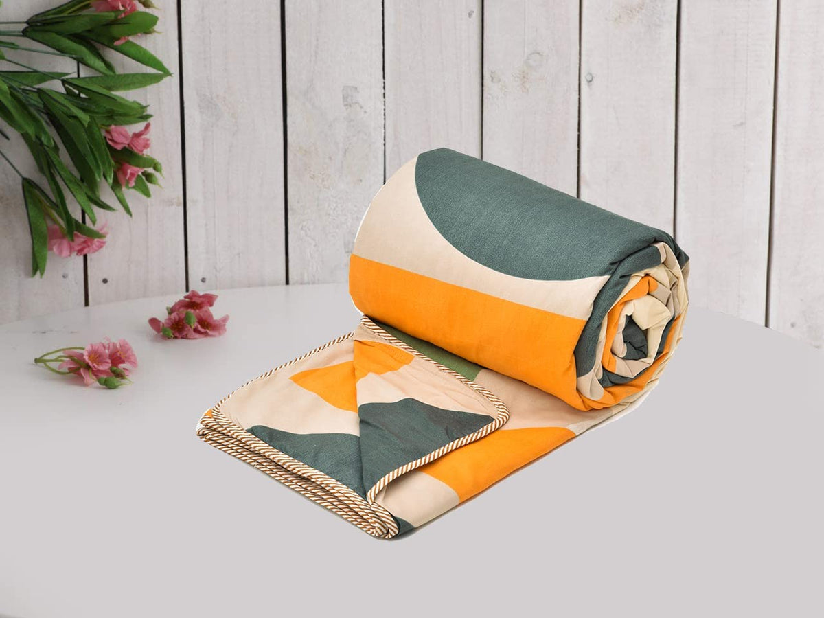 A Brand New - Umi Super Soft Brushed Microfiber Cotton 3 Layer Breathable Single Dohar Lightweight Summer Blanket Dohar 57X87(Inches) 144X220(CM) Flannel Dohar Throws for Bed Kafalo