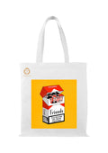 TAJNAN Reusable Tote Bag - 100% Organic Cotton Grocery Tote - Eco-Friendly, Multi-Purpose, Sturdy Canvas With 15kgs Capacity - Multiple Stylish Designs, Pack of 1 (Cig Bag)