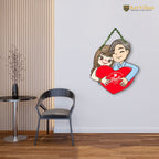 Artvibes Love Heart Wall Hanging for Home Decor | Valentine Gift for Partner | Gift Items For Girlfriend Boyfriend Husband Wife | Wall Poster | Aesthetic Wall Art | Wall Accent (WH_8308N)