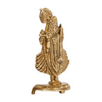 SVARUP Brass Dwarkadhish Bhagwan Lord Shrinath Ji Statue Krishna Idol Statue for Puja Mandir Murti Gift Gold Color 5.25 Inch