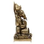 ARTVARKO Big Brass Ganesha Idol Ganesh Statue Murti for Pooja Home Décor Gifting Height 18 Inches.