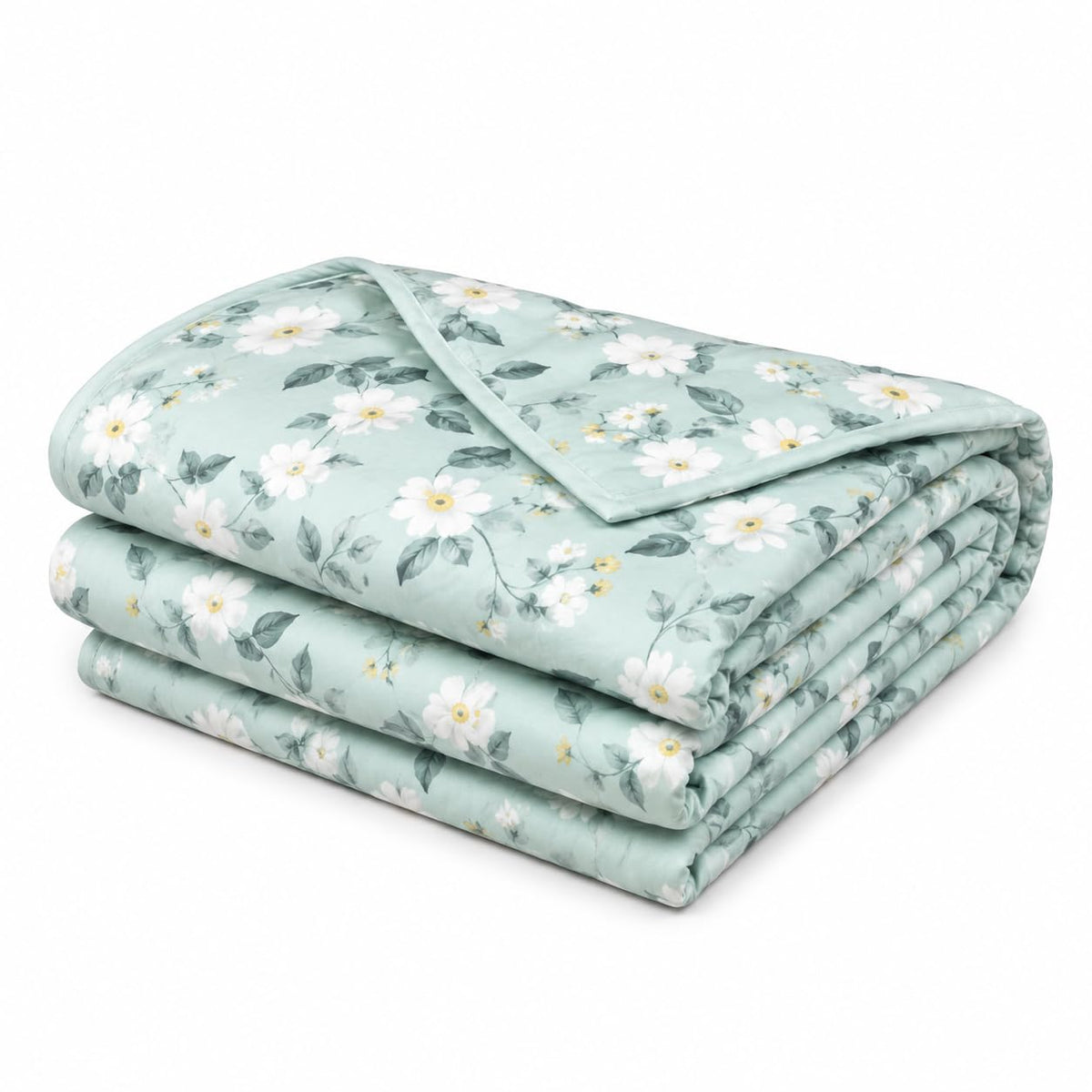 Reversible Cotton Dohar for Single Bed | 3 Layer Soft Lightweight AC Blanket | Breathable All Season Blanket for Adults & Kids | Housewarming & Festival Gift (60 x 90 Inch) - Design 5 (Pack of 1) Kafalo