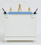 Jodhpur Handicrafts Wooden Home Temple, Home Temple Pooja Mandir with Door Pooja Room Stand Size LXBXH 20X12X24 INCH