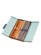 Pashmoda His and Her Gift Set of Kaani Shawls With Wooden Gift Box