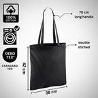 Wonky Line Cotton Tote Bags Bulk Shopping Shoulder Bag,10 to 100 PCS Multipacks, 100% Cotton Canvas, Reusable Grocery Plain Cloth Bag, Extra Strong Long Handle Shoulder Bag, Printing 5 10 50 100