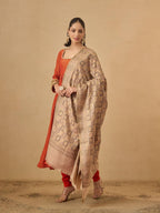 Pashmoda Women Mahtab Kashmiri Jamawar Woven Design Shawl (Size: 40x80in, 101x203cm) SECS56