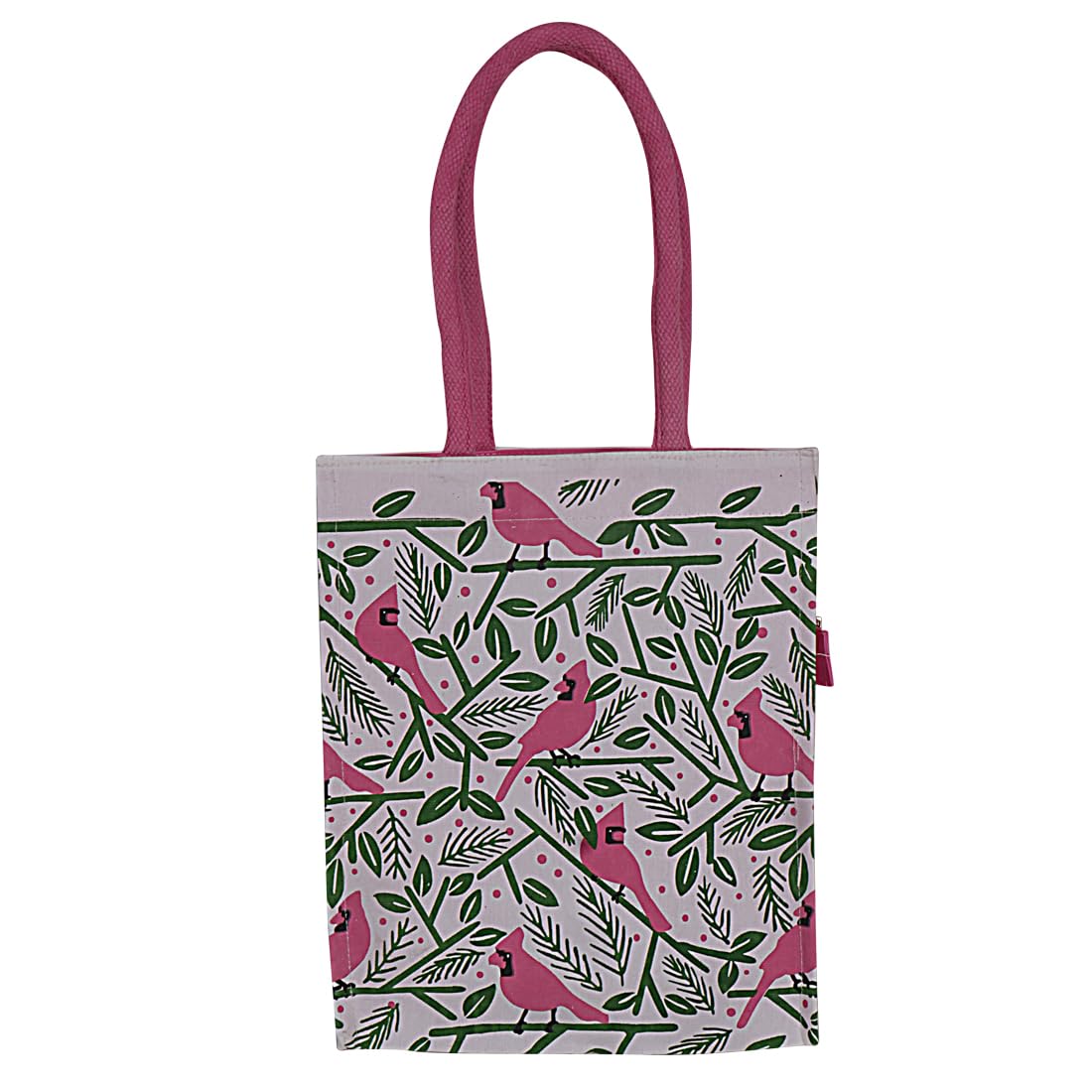 Sangeetha Bag Tote Bag | Canvas Cotton | Reusable Shoulder Bag for Shopping, Office and Daily Use (Pink)