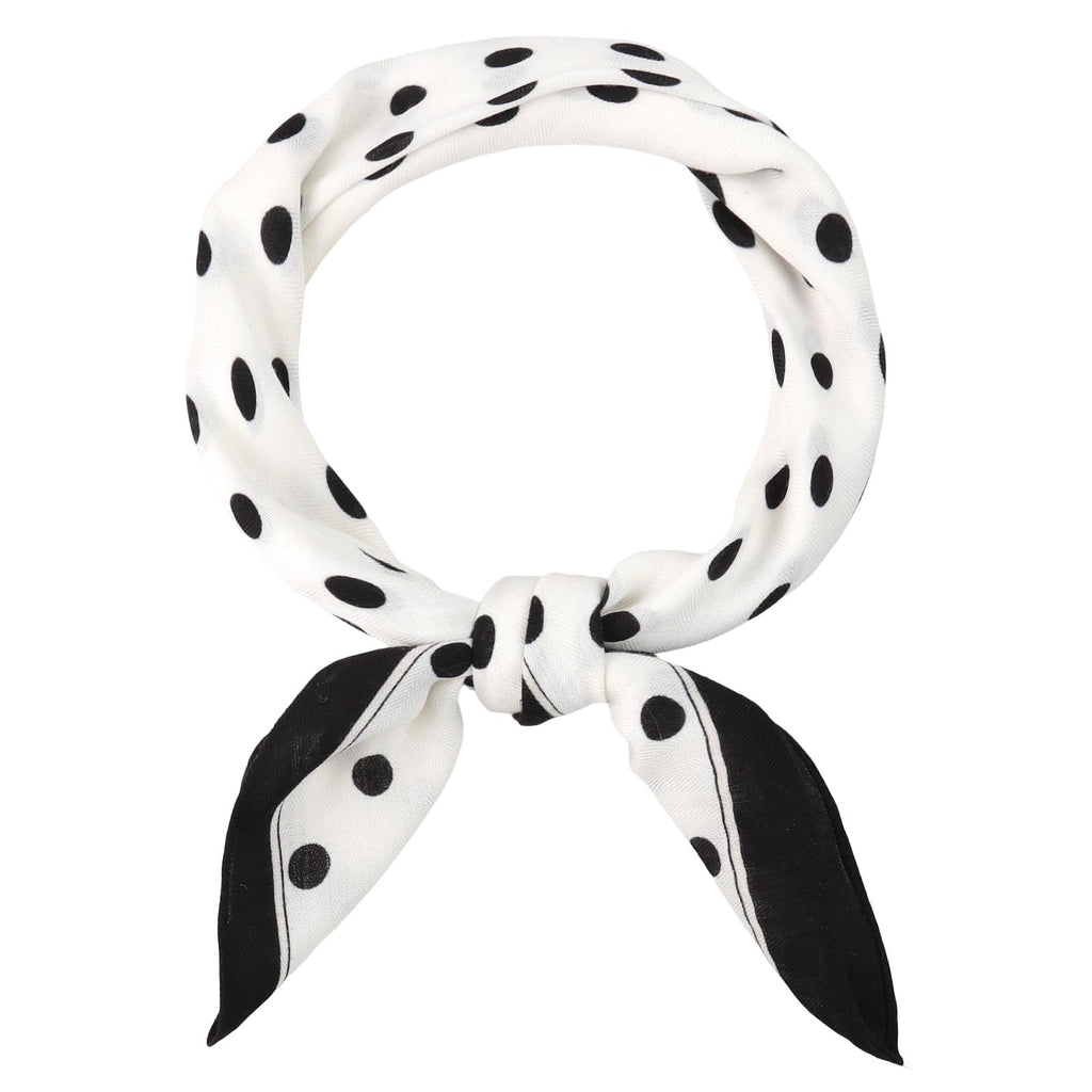 Scarf for Women Stylish, Square Silk Like Head Scarf for Women, Polka Dot Hair Band Retro, Elegant Silk Scarf Beautiful Bandanas, Versatile Silk Satin Hairing Scarf for Wrapping and Sleeping at Night