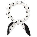 Scarf for Women Stylish, Square Silk Like Head Scarf for Women, Polka Dot Hair Band Retro, Elegant Silk Scarf Beautiful Bandanas, Versatile Silk Satin Hairing Scarf for Wrapping and Sleeping at Night