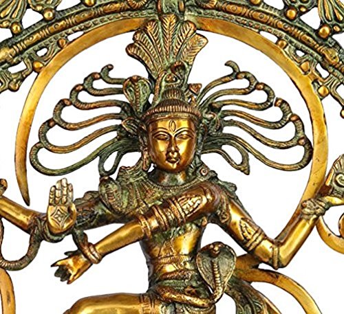 ARTVARKO Brass Metal Natraj Idol Murti Om Nataraja Idiol Large Shiva Natraj Statue Home D?cor Mandir Temple Vastu Showpiece Height 24 Inches