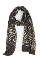 RAI SAHAB Fancy Scarf Lightweight & Comfortable for All Seasons(ST-65BLK10)