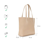 Fastrack Party Tote Bag for Women, Girls and Ladies | Fits Upto 14 Laptop | Large Tote Bag with Button Closure