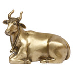 SVARUP Brass Kamdhenu Gau MATA Murti Kamadhenu Nandi Cow Statue for Puja Home Decor Gift 7.5 Inch