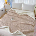 Reexplore Super Soft Double Bed King Size Blanket – Lightweight All Season AC Blanket with Velvet Flannel & Sherpa Layer for Kids, Teenagers & Adults, 200 × 230 cm (78 × 90 in) Cream Kafalo