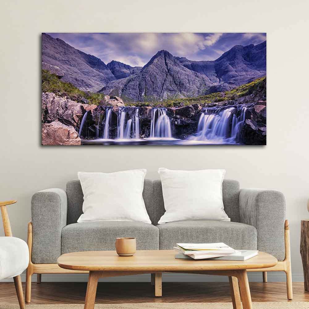 VIBECRAFTS Canvas Paintings for Living Room Drawing Room Beautiful Nature Scenery Canvas Wall Painting for Home|Office|Gift(PTVCH_2366NV)