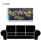 VIBECRAFTS Canvas Paintings for Living Room Drawing Room Hindus Canvas Wall Painting Fitted With Wooden Frame For Home | Office | Living Room | Gift (PTVCH_2715)