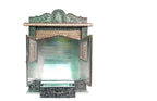 Handicrafts Big Size Wooden Mantapa for Pooja Room/Modern Mandir/Oxidise Temple for Home - 6x15 Inches