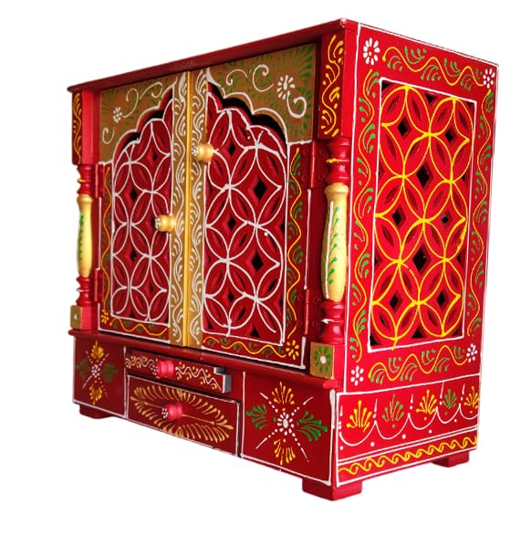 Kamdhenu Art and Craft Wooden Temple/Home Temple/Pooja Mandir/Pooja Mandap/Temple