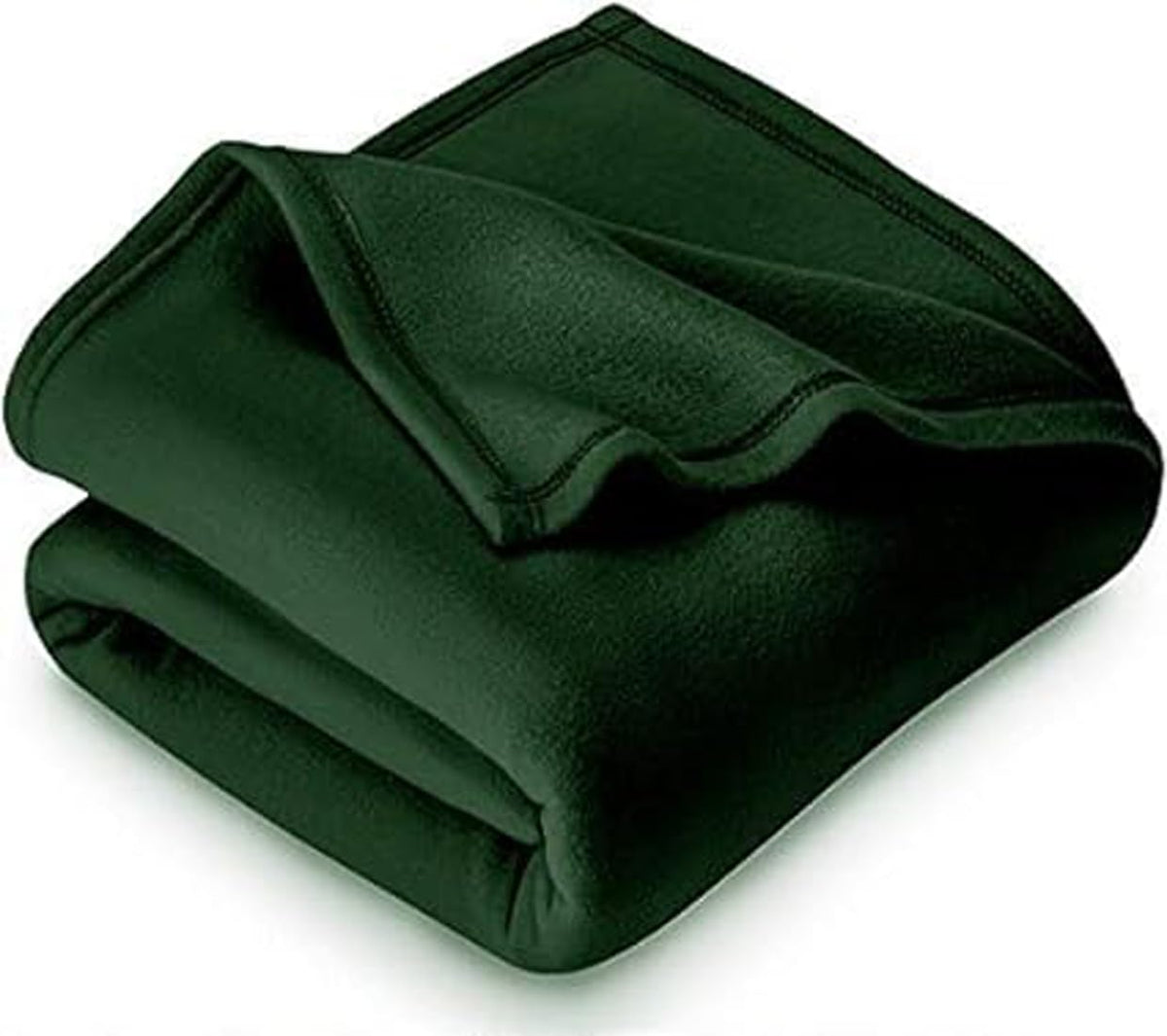 Purav Light 60''x90''Singal Bed Fleece Blanket-Lightweight All Season use Set of 2 pc-Green+Coffee Kafalo