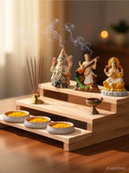 Wood Prime Pooja Stand/Pooja Chowki/Puja Mandir/Wooden Home Temple