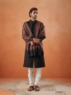 Pashmoda His and Her Gift Set of Kaani Shawls With Wooden Gift Box