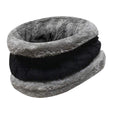 Alexvyan Winter Neck Scarf Soft Warm Snow Proof Knitted (Inside Fur) Woolen Scarf for Women Girl Boys Man (Black)