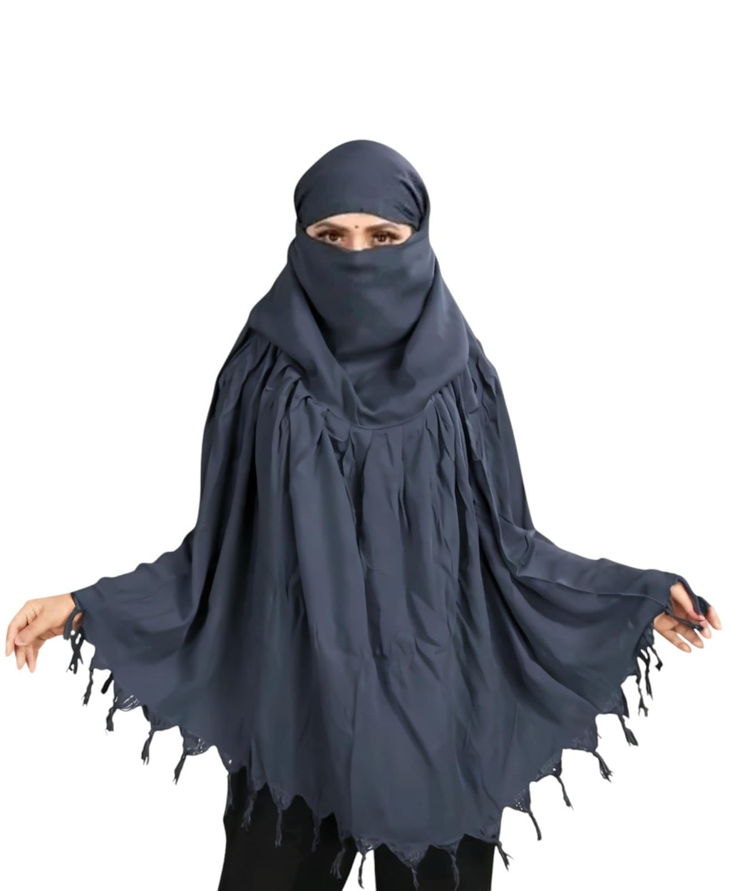 Krevaa Pure Cotton Soft & Breathable Sun Protection Scarf For Women Plain Scaff| Universal Size | For Girl & Women (grey)