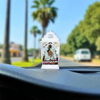Niya KRAFTS White Acrylic Sanwariya Seth Temple Shrine, 10x10x 4 cm, Traditional Hindu Religious Altar for Home, Wall Mountable