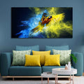 VIBECRAFTS Canvas Paintings for Living Room Drawing Room Flying Parrot Premium Canvas Wall Painting Fitted With Wooden Frame for Home|Office|Gift(PTVCH_2312)