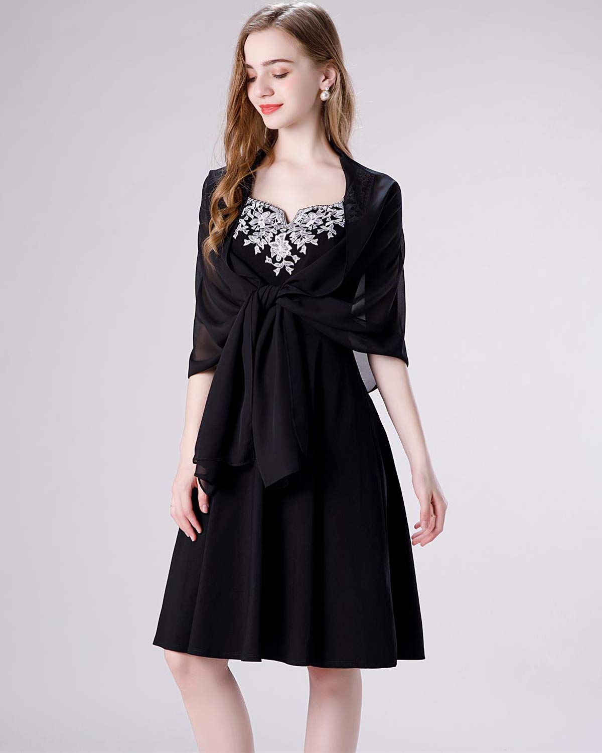 Soft Chiffon Scarve Shawls Wraps for Dresses Women Accessories
