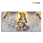 VIBECRAFTS Canvas Paintings for Living Room Drawing Room Radha Krishna Canvas Wall Painting Fitted With Wooden Frame For Home | Office | Living Room | Gifts (PTVCH_2515)