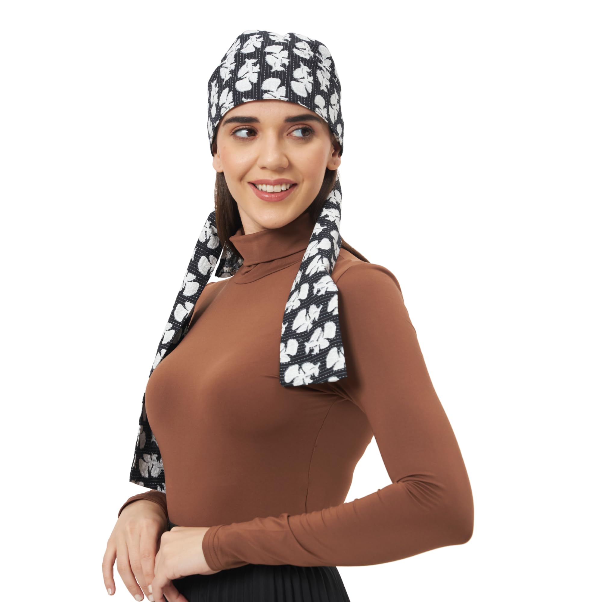 The Headscarves Premium Cotton Printed Headscarf for Women – Soft Chemo Headwear, Stylish Hijab Cap, Breathable Headwrap for Hair Loss, Modest Fashion Scarf & Cancer Turban