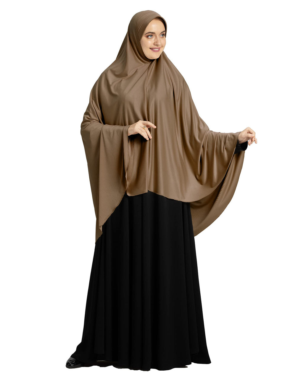 Mehar HIJAB'S MUSLIM MODEST WOMEN'S STYLISH ZAKIA HIJAB (Dark Wheat, XX-Large)