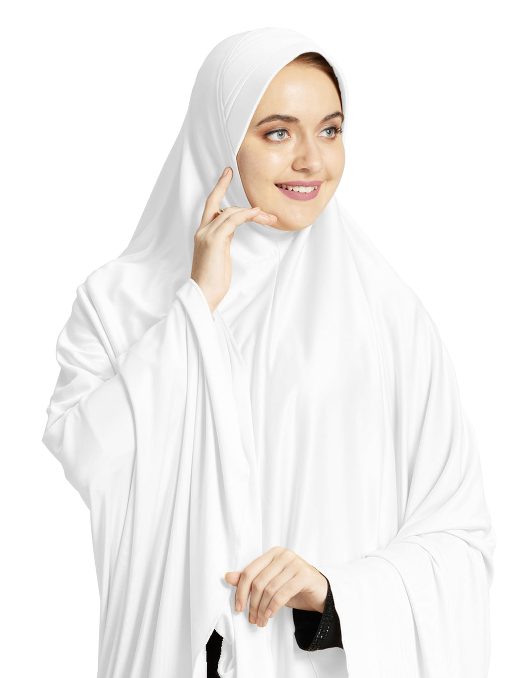 Mehar HIJAB'S MUSLIM MODEST WOMEN'S STYLISH ZAKIA HIJAB (White, X-Large)
