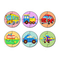 Artvibes Vehicle Premium Wooden Puzzles for Kids | Jigsaw Puzzles for Kids Age 2-5 | 4 Piece Puzzles | Toddlers Wooden Puzzle (PZ_605N), Set of 6