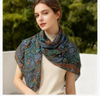 SWANKY Silk Stoles For Women Stylish Latest, Scarf for ladies & Girls, Head Neck Scarves, duppatta for girls (Multi 3)