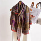 SWANKY Silk Stoles For Women Stylish Latest, Scarf for ladies & Girls, Head Neck Scarves, duppatta for girls (Multi 1)